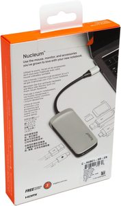 金士顿Nucleum USB C集线器7合1 Type-C适配器集线器连接USB 3.0，4K HDMI SD和MicroSD卡，用于Mac的USB Type-C充电 - Product Image 3