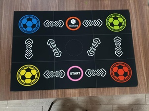 Customized Agility Soccer Football Footstep Training Mat Soccer <strong>Trainer</strong> Dribble Silent Auxiliary Props Non-Slip Silent Equipment - Product Image 4