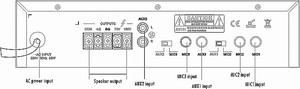 35W 60W Mini Economic Mixer <strong>Amplifier</strong>, <strong>3</strong> Mic, 2Aux <strong>Inputs</strong>, with Mic2/Aux1 and Mic3/Aux2 Selector Switch