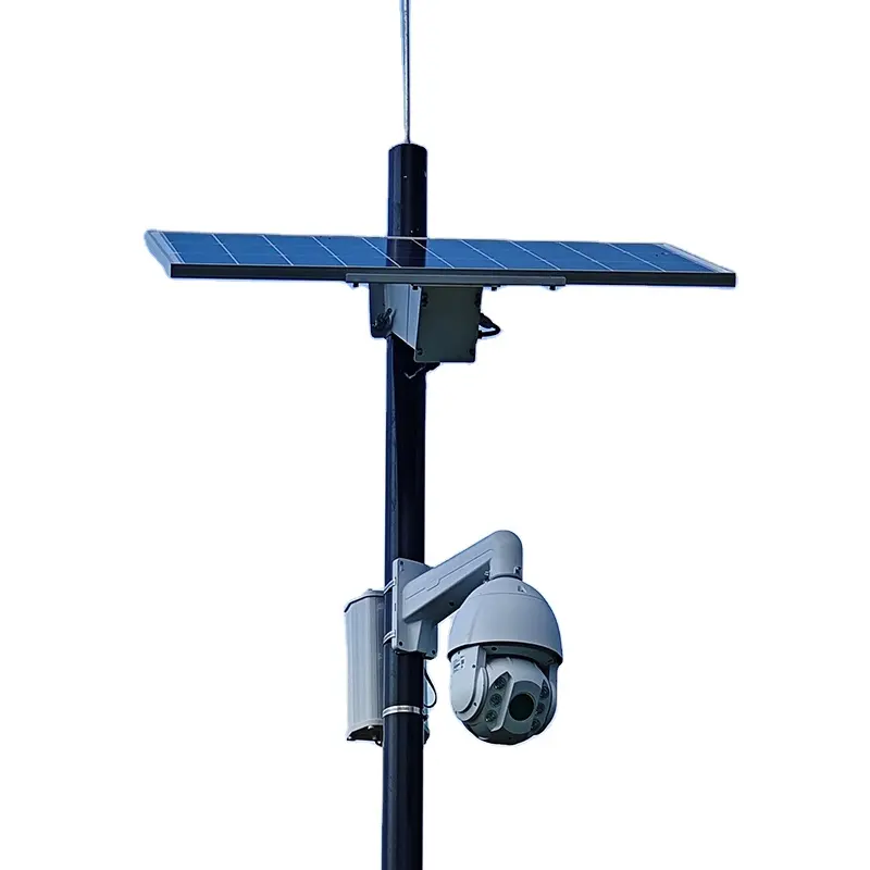 Carregamento eficiente Long-lasting Outdoor Use Painel Solar Security Camera Painel Solar Camera 4g