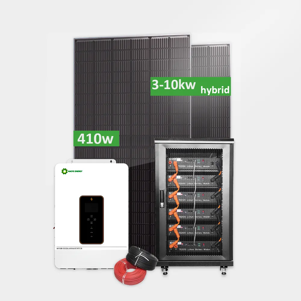 Système complet d'énergie solaire hors réseau 11kw systèmes solaires systèmes de panneaux solaires pour la maison