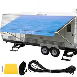 Đại Dương Màu Xanh 17 'Bền 15Oz Vinyl RV Mái Hiên Camper Xe Tán 15Oz Vinyl Con Lăn Ống Thay Thế Cho Van SUV RV Mái Hiên - Product Image 1
