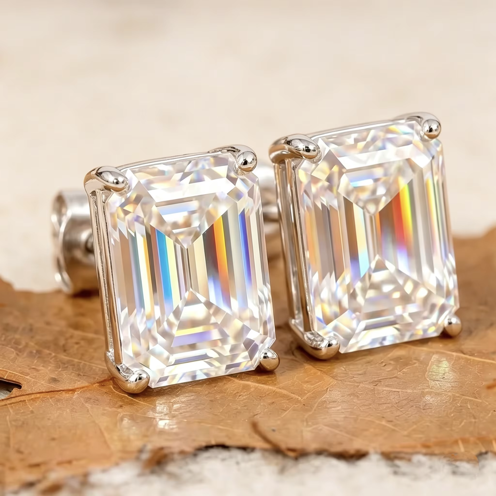 Estilo de Pendientes de Esmeralda