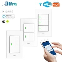 Milfra No Neutral No Capacitor APP Fernbedienung Physischer Druckknopf schalter Tuya ZigBee <span class=keywords><strong>Switch</strong></span> Interruptor de luz Inteli gente