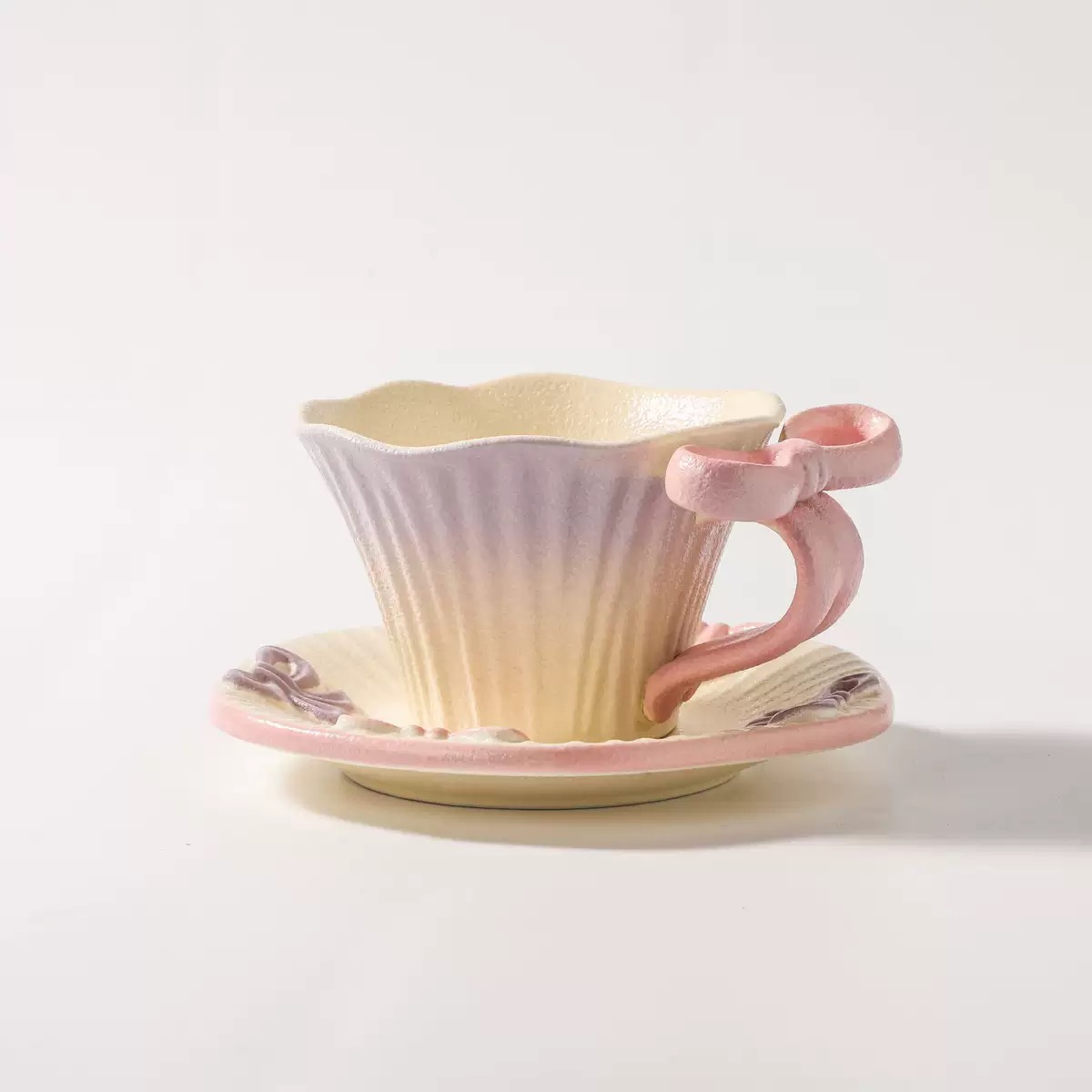 Juego de tazas de café de 4,9 pulgadas (púrpura)