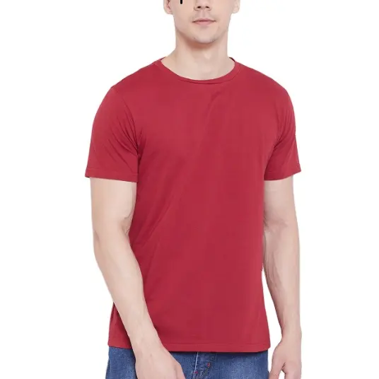 Camisa de T dos homens Casuais de alta Performance Super Macia Tecidos 180GSM Texture100 % Algodão de Manga Curta Camiseta De Bangladesh