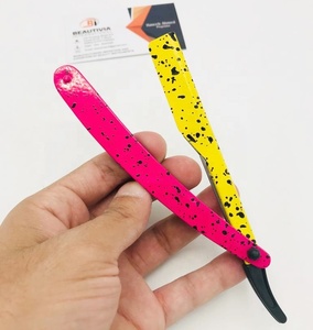 定制纸质涂层不锈钢定制标志可更换刀片专业巴伯剃须刀 - Product Image 1