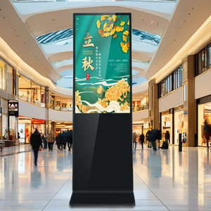 หน้าจอสัมผัสอัจฉริยะจอแอลซีดีแสดงผลป้ายดิจิตอลอุปกรณ์โฆษณาเครื่องเล่นวิดีโอฟังก์ชั่น SDK ตั้งพื้นสำหรับแขวนวิดีโอ - Product Image 3