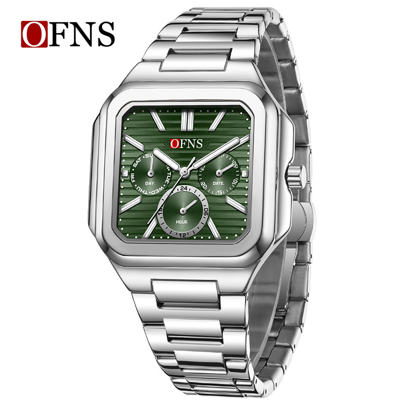 Steel with silver green