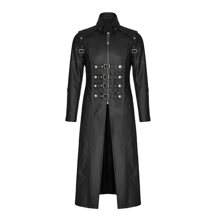 2024 yeni varış kış uzun kollu özel su geçirmez gotik mont lateks kirpi lüks tasarımcı marka erkekler gotik ceket giymek