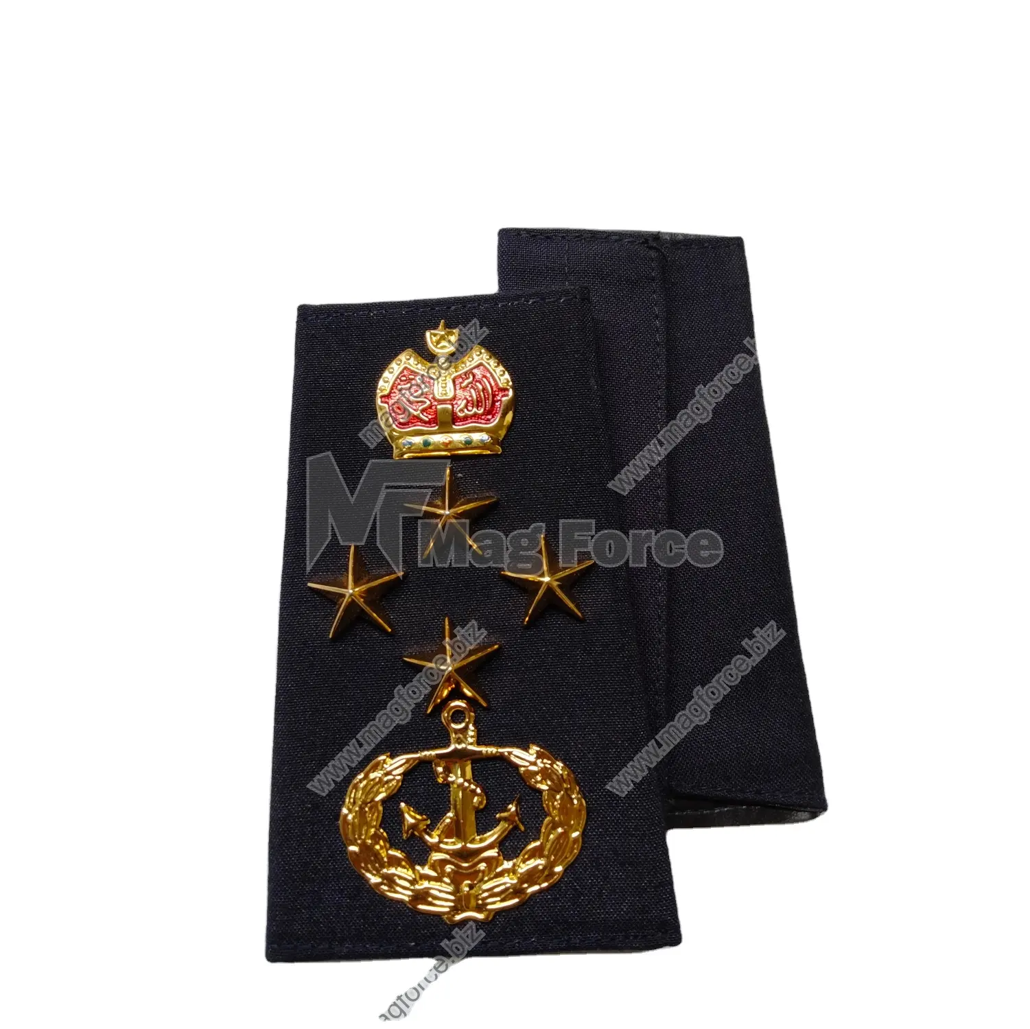 Nouveau style 4 Bar Pilot Epaulettes Fabricant Shoulder Bars Grade Officer's Shoulder Board Epaulette