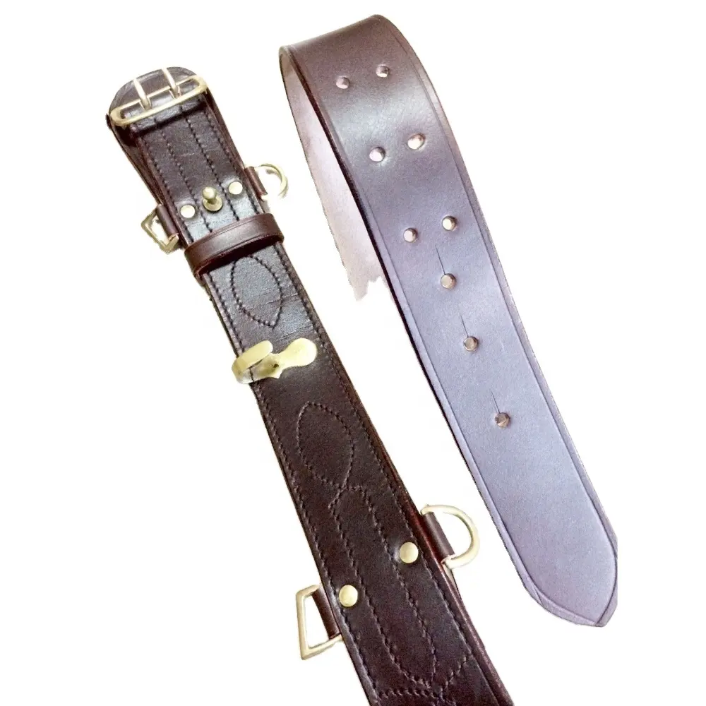 High Quality Sword Belt and Accoutrements Genuine Leather Belts from Pakistan Webbing PP PVC Plastic Alloy Fitting All Colors