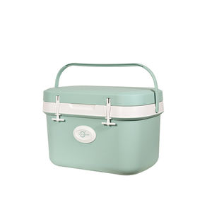 صندوق تبريد محمول عصري سعة 20 لتر من البولي إيثيلين مع نمط مخصص يحافظ على الثلج لمدة 5 أيام لتخزين المشروبات والصيد والتخييم - Product Image 3