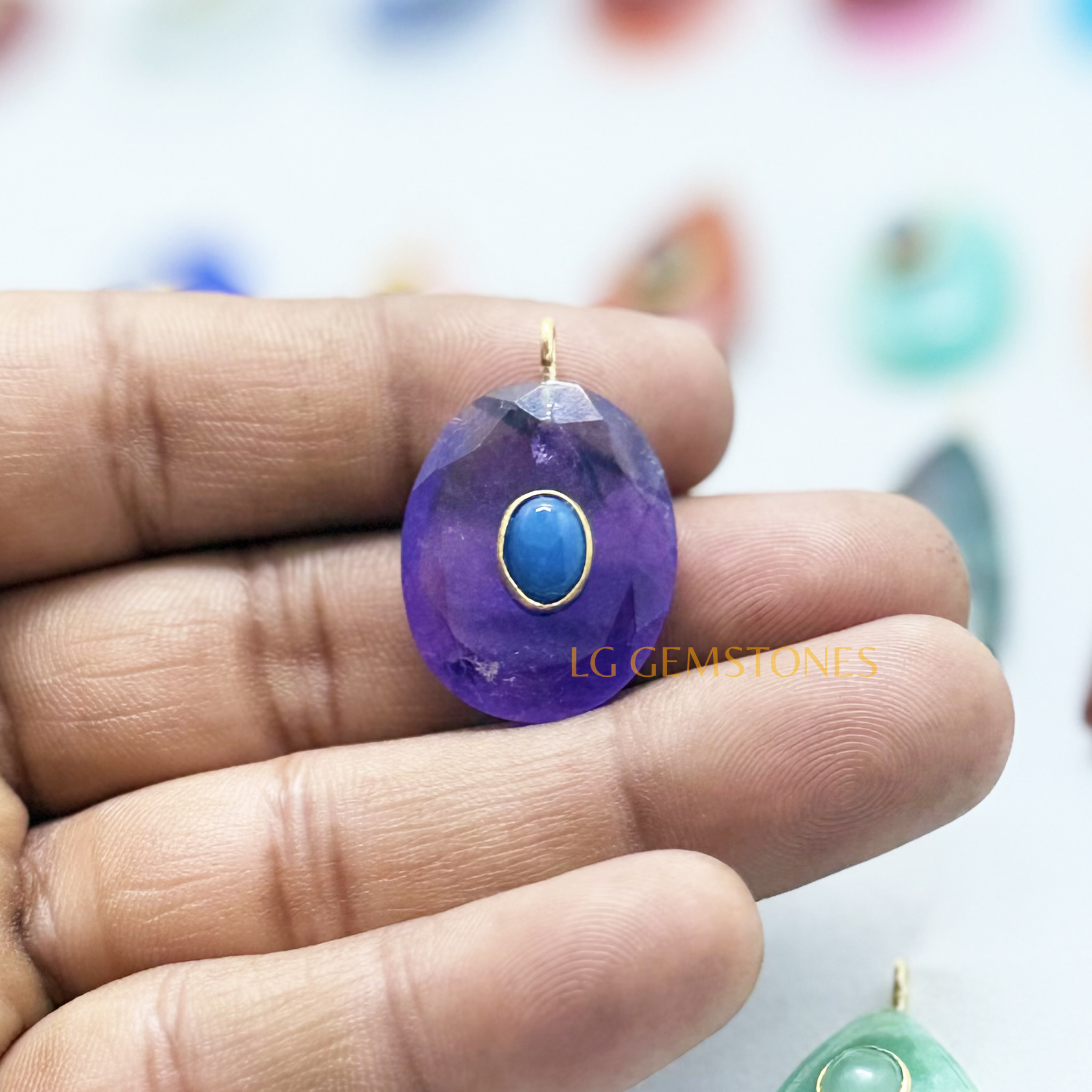 Amethyst Quartz with Lapis