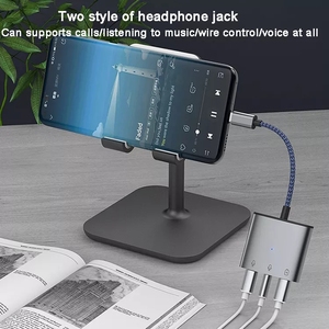 3 In 1 tip-c + 3.5mm ses + tip-c 60w hızlı şarj adaptörü Android telefon iyi satış - Product Image 6