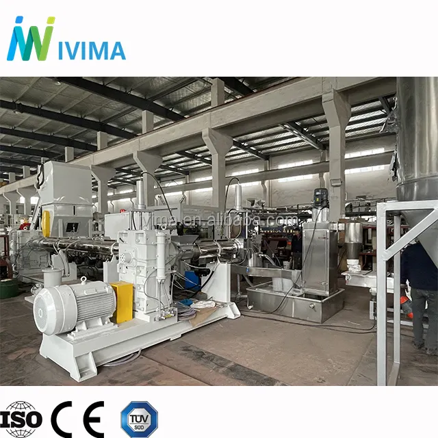 Ivima nóng bán tái chế hạt nhựa làm cho máy pelletizing dây chuyền sản xuất với giá nhà máy
