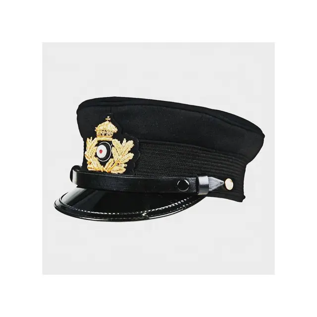 Gorra de Oficial imperial alemán hecha a mano Alambre de lingotes | Accesorios de uniformes de seguridad | uniformes de bordado de alambre de lingotes