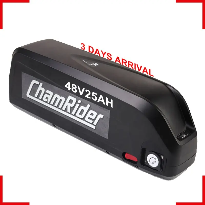 ChamRider batteria agli ioni di litio nera 36v 48v 25ah 52v batterie elettriche EBike bicicletta Hailong Max batteria E-Bike