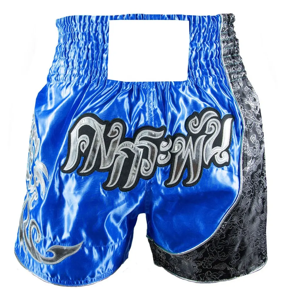 Pantalones cortos de Boxeo Muay Thai, para entrenamiento, artes marciales, kickboxeo, Tailandia
