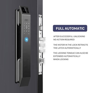 Tuya App Wifi riconoscimento facciale digitale serratura biometrica impronta digitale RFID in tempo reale Intercom Smart serratura porta con fotocamera - Product Image 5