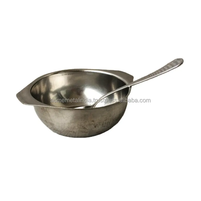 Wholesale Supplies Kitcehnware Stainless Steel Food Serving Bowl Restaurant and Hotel Ware Mixing Bowl With Food Spoon