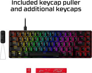 HyperX Alloy Origins 65 Red 65% RGB mini <strong>keyboard</strong> and mouse for mobile gaming one hand gaming <strong>keyboard</strong> mechanical - Product Image 2