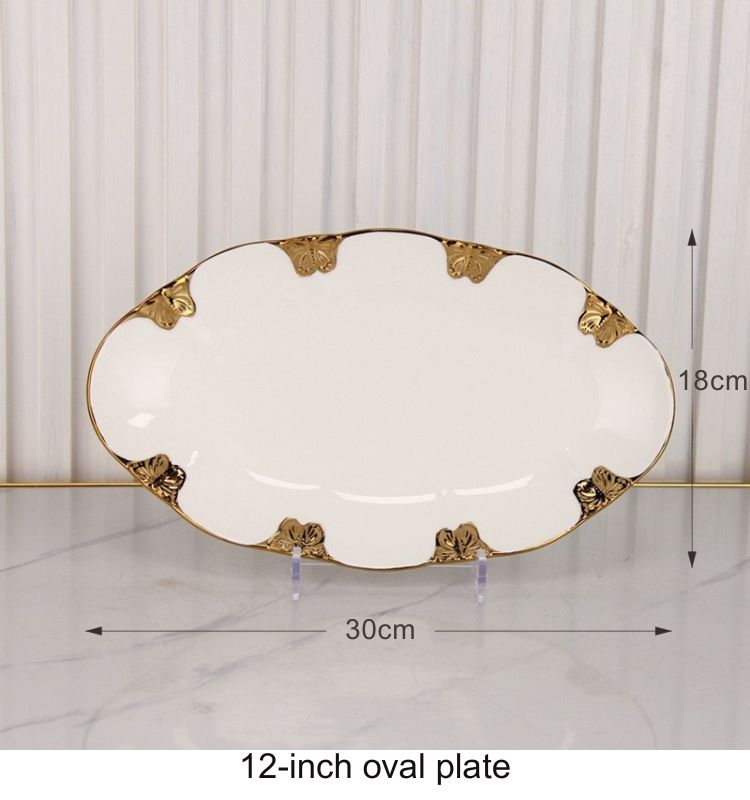 12" oval Plate