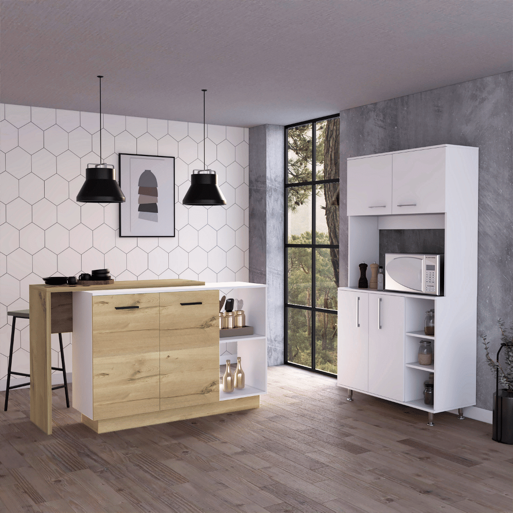 White /Light Oak Color