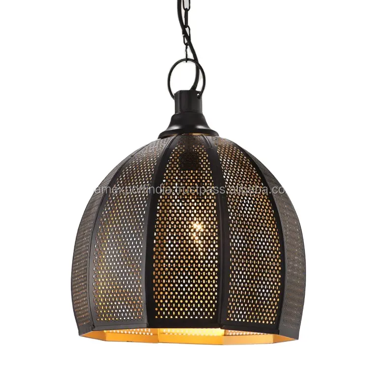 Премиум качество индийский ручной работы металлический черный готовый навесной подвесной фонарь СВАДЕБНЫЙ ДЕКОР лампа домашний декор по приемлемой цене