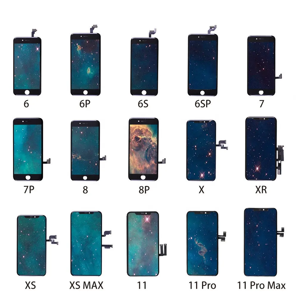 Ensemble écran tactile LCD OLED de remplacement pour iPhone X, XR, XS Max, 11, 12 Pro Max, Mini, 5, 6, 7, 8 Plus, pouces, meilleur prix
