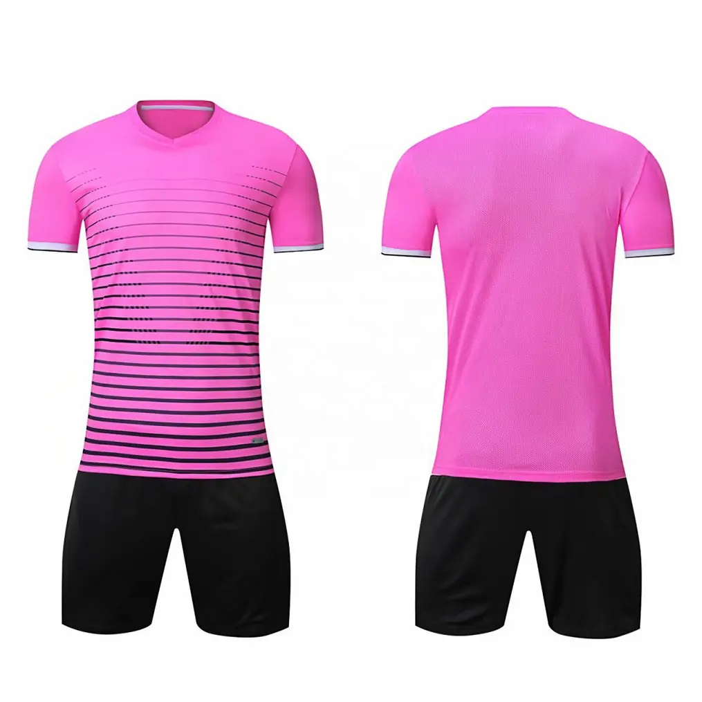2022 custom design youth football jersey set thailand t shirts uniform team soccer jersey men retro club soccer wear