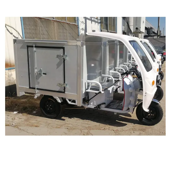 Sepeda roda tiga dalam kulkas, sepeda es krim beku terintegrasi 3 roda tiga dengan unit pendingin
