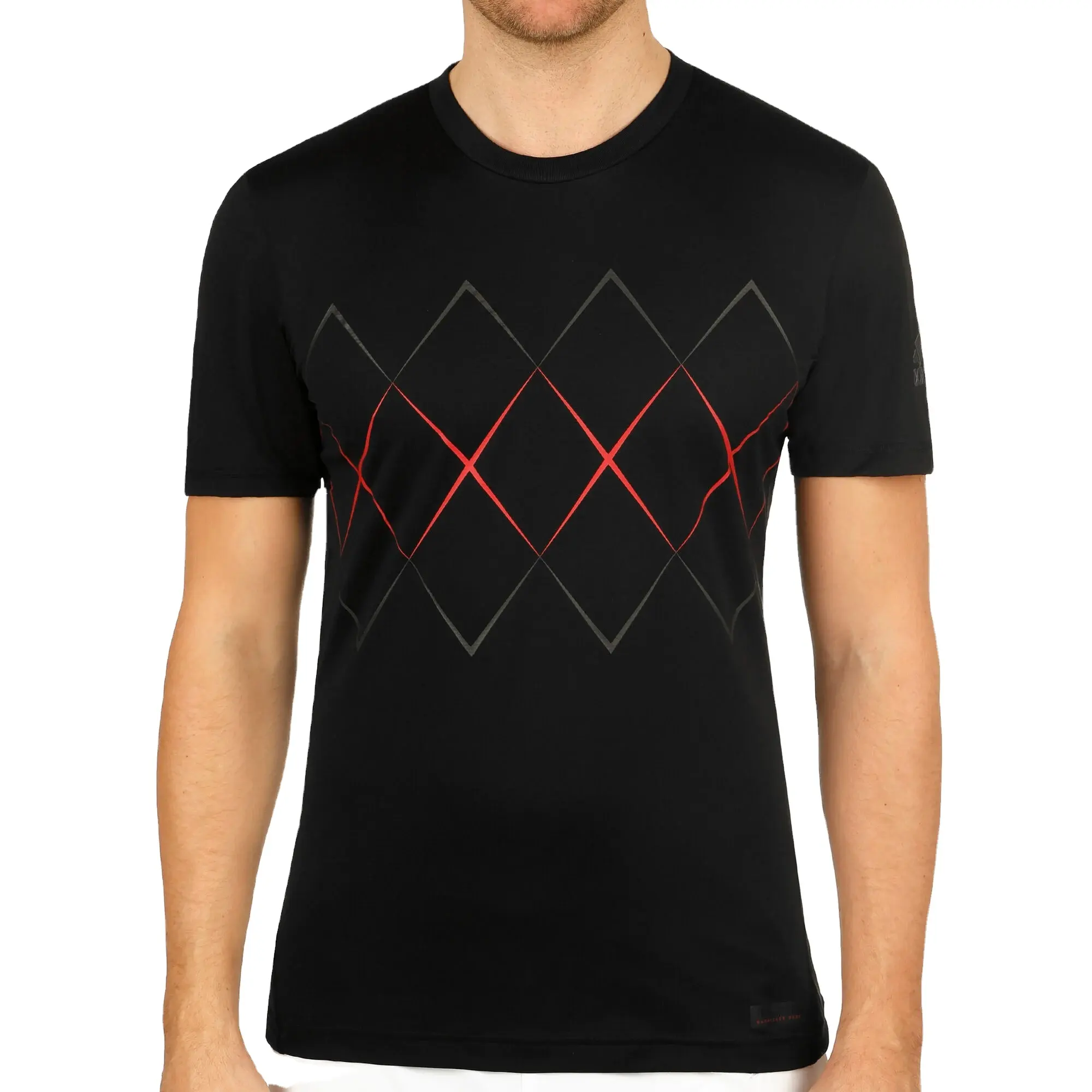 Camiseta de camiseta 100% algodão, durável, melhor qualidade, design triangular, camiseta para homens, marca personalizada, logotipo e cor