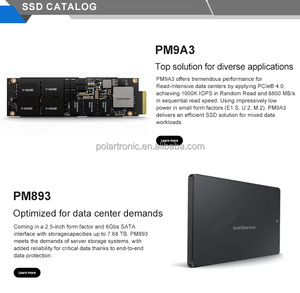 Data Center Ssd serie Sam MZQL23T8HCLS-00A07 Pm9A3 3.84Tb 2.5 Pcie4.0X4 U.2 Form Factor Ssd Sam V-Nand tecnologia Flash Sam Ssd