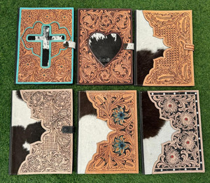 Nuevo diseño personalizado portafolio de cuero mecanizado a mano carpeta Padfolio de marca de cuero de vaca de negocios Padfolio carpeta organizador de cuaderno