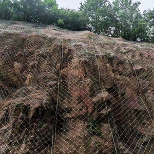 Custom Cut Weaved Technique Slope Gabion Rockfall Barrier Plain Weave Style Wire Mesh For Slope Protection Chain Link Mesh - Product Image 4
