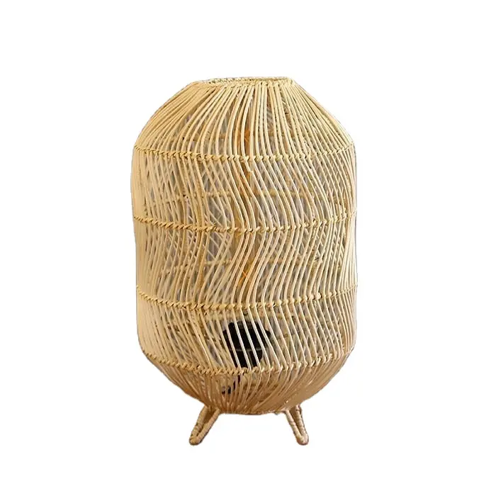 Pantalla de bambú tejida a mano, accesorio colgante de iluminación de bambú natural de Vietnam para decoración del hogar