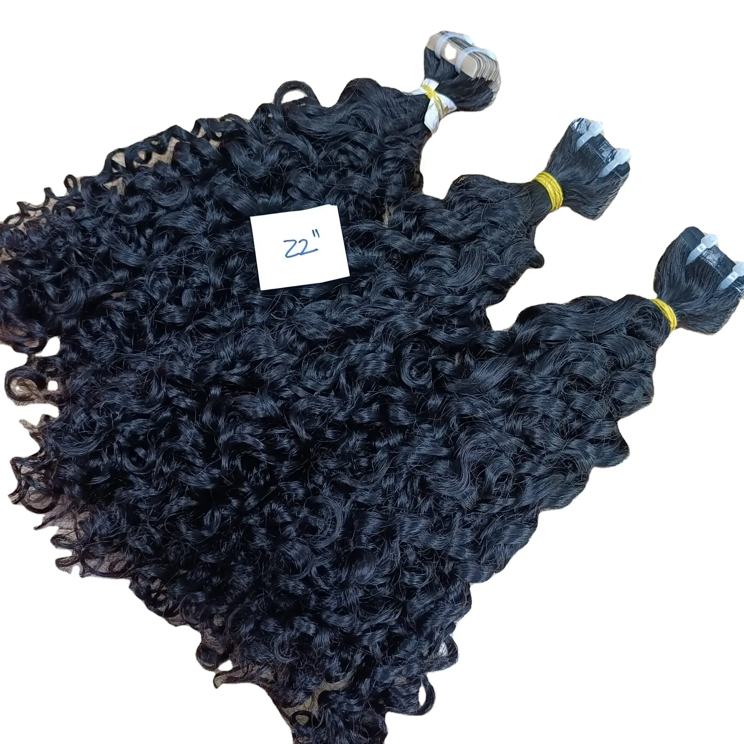 Estensioni dei capelli con nastro adesivo pixie curly texture colori alla moda acconciature e lunghezze personalizzate fornitore all'ingrosso di capelli grezzi vietnamiti