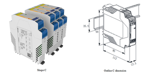 Acrel BD100-AI/I-A11 Leistungs sensor 0-5A Eingang 4-20mA DC Ausgang Wechselstrom wandler für die industrielle Automatisierung - Product Image 5