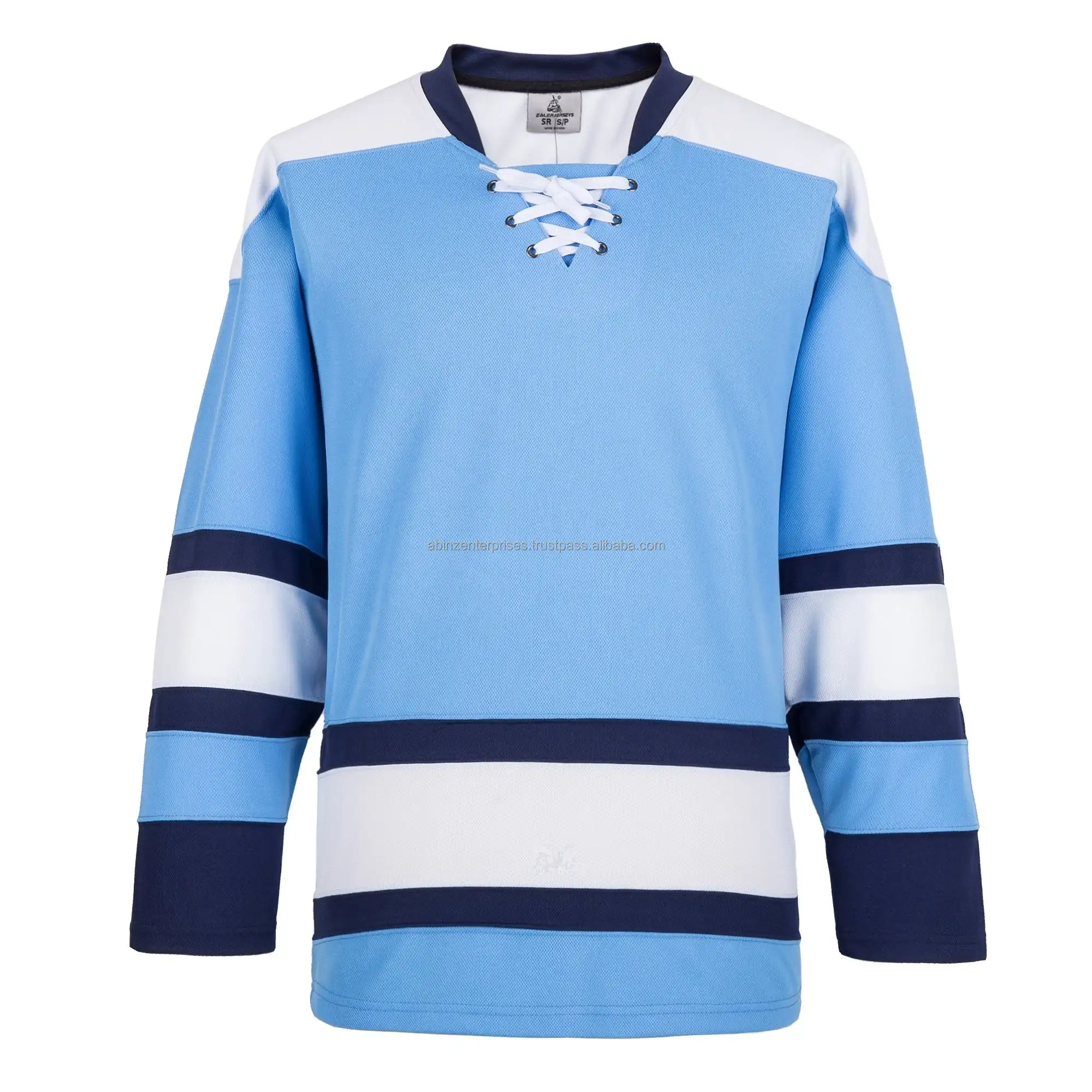 Maillot de baseball de hockey sur glace personnalisé 100% Design de maillot de hockey sur glace à cordon de serrage à séchage rapide 2024