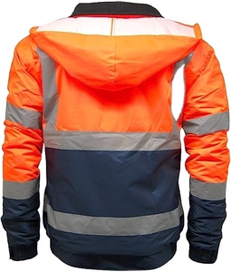 男装hi-viz vis高能见度工作夹克安全夹克反光工作服特别添加