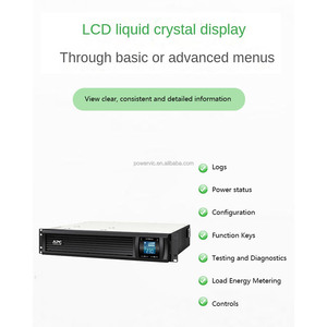 <strong>APC</strong> Smart UPS Rackmount for Home Online 1KVA SMC1000I2U <strong>APC</strong> UPS 1000VA 600W 2U LCD With Leadacid Battery for Data Center Power - Product Image 4