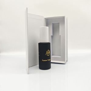 Uçucu yağ saç damlalık düz şekil 10ml 20ml 30ml 50ml 60ml 100ml boş cam kozmetik şişeleri kutu ile - Product Image 3