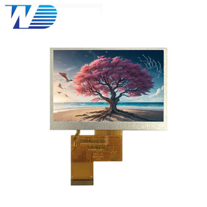 WD 4.3 pollici 480*272 risoluzione MCU/SPI/RGB interfaccia 550nits TN vetro proiettore sostituzione TFT LCD Display