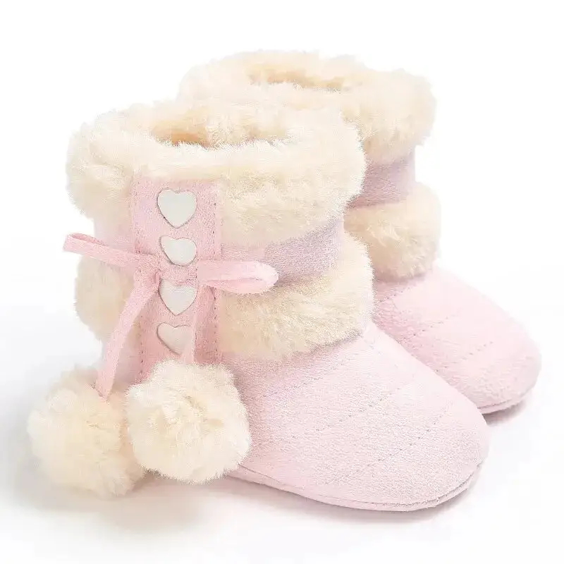 Meckior 2023ฤดูหนาวWarm Snowรองเท้าเด็กFluff 4 สีในร่มผ้าฝ้ายนุ่มยางทารกแรกเกิดทารกเด็กวัยหัดเดินเด็กทารกสาวรองเท้า