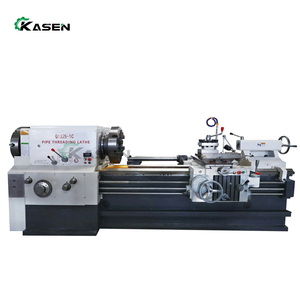 Torno de rosca de tubo KASEN Q1325 Roscado de tubo manual Máquina de torno de metal Torno paralelo - Product Image 1