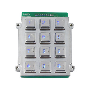 Zinc Alloy Braille <strong>Keyboard</strong> 3*4 Dial Telephone <strong>Numeric</strong> Keypad for Intercom Security System - Product Image 2