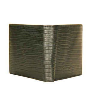 Lizard Leather Pattern <strong>Wallets</strong> Wholesale RFID Blocking Men's <strong>Wallets</strong> with <strong>Custom</strong> Logo Design OEM/ODM Card Holder Genuine Leather - Product Image 2
