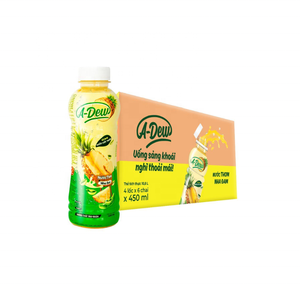 A-Dewパイナップルジュースドリンクとアロエベラパルプ450mlのフレーバーで心臓血管の健康を改善多くのビタミン - Product Image 3