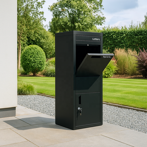 Biểu tượng tùy chỉnh nhà ngoài trời gói thả hộp thư công suất lớn hiện đại freestanding bưu kiện hộp - Product Image 1